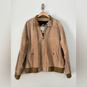 Orvis Mens Suede Bomber Jacket